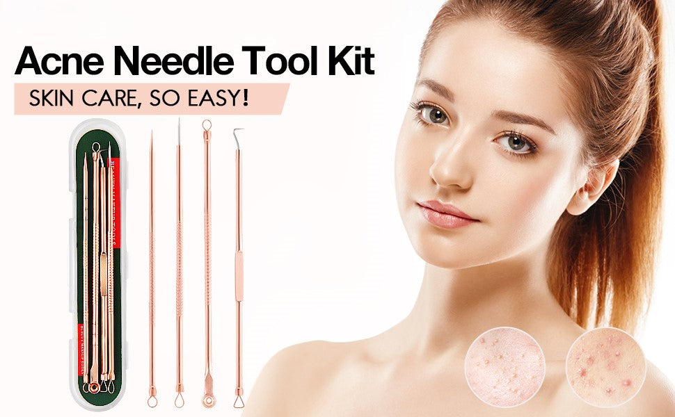 Blackhead Remover Comedone Extractor Kit with Protective Case