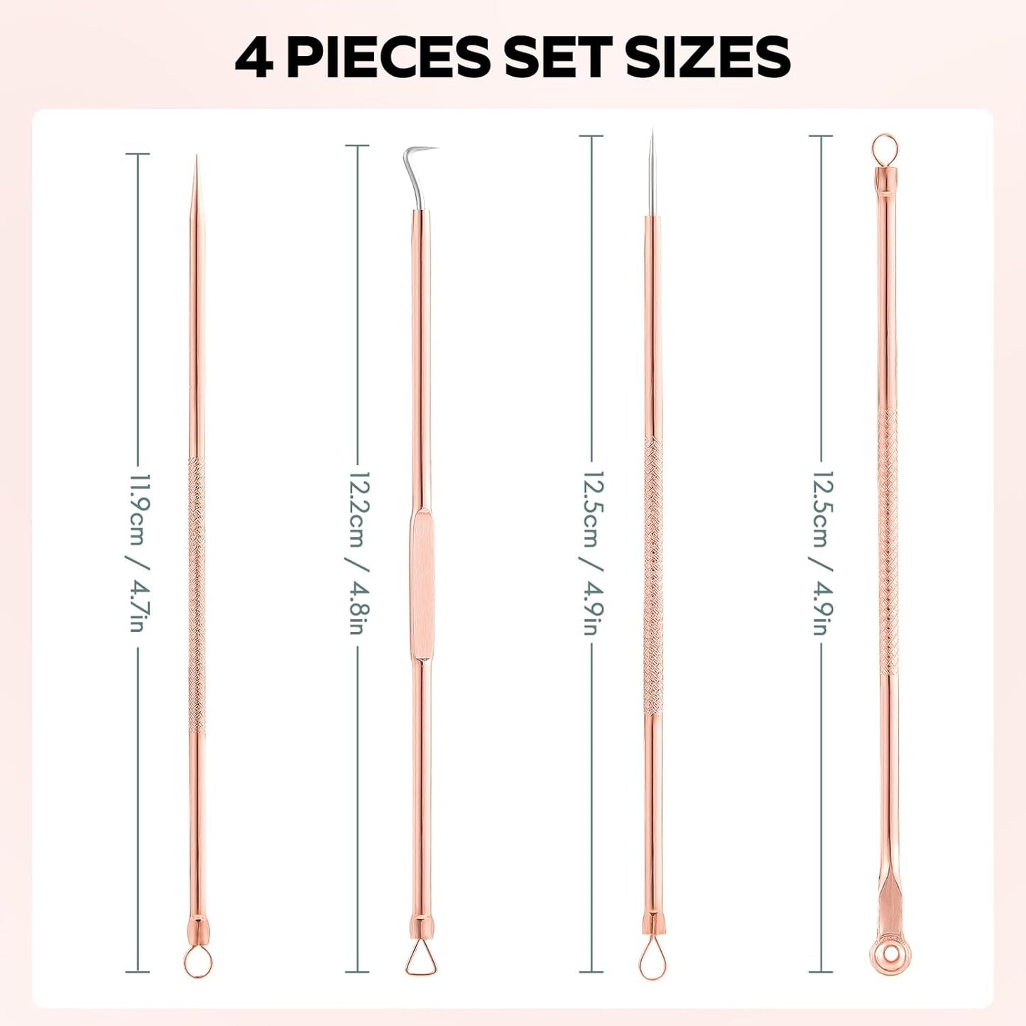 Blackhead Remover Comedone Extractor Kit with Protective Case