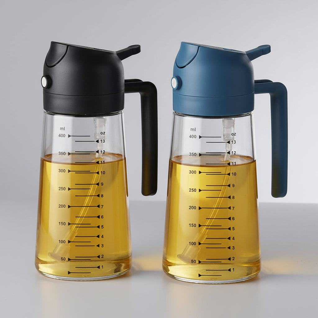 16oz BPA-Free Glass Olive Oil Sprayer & Dispenser