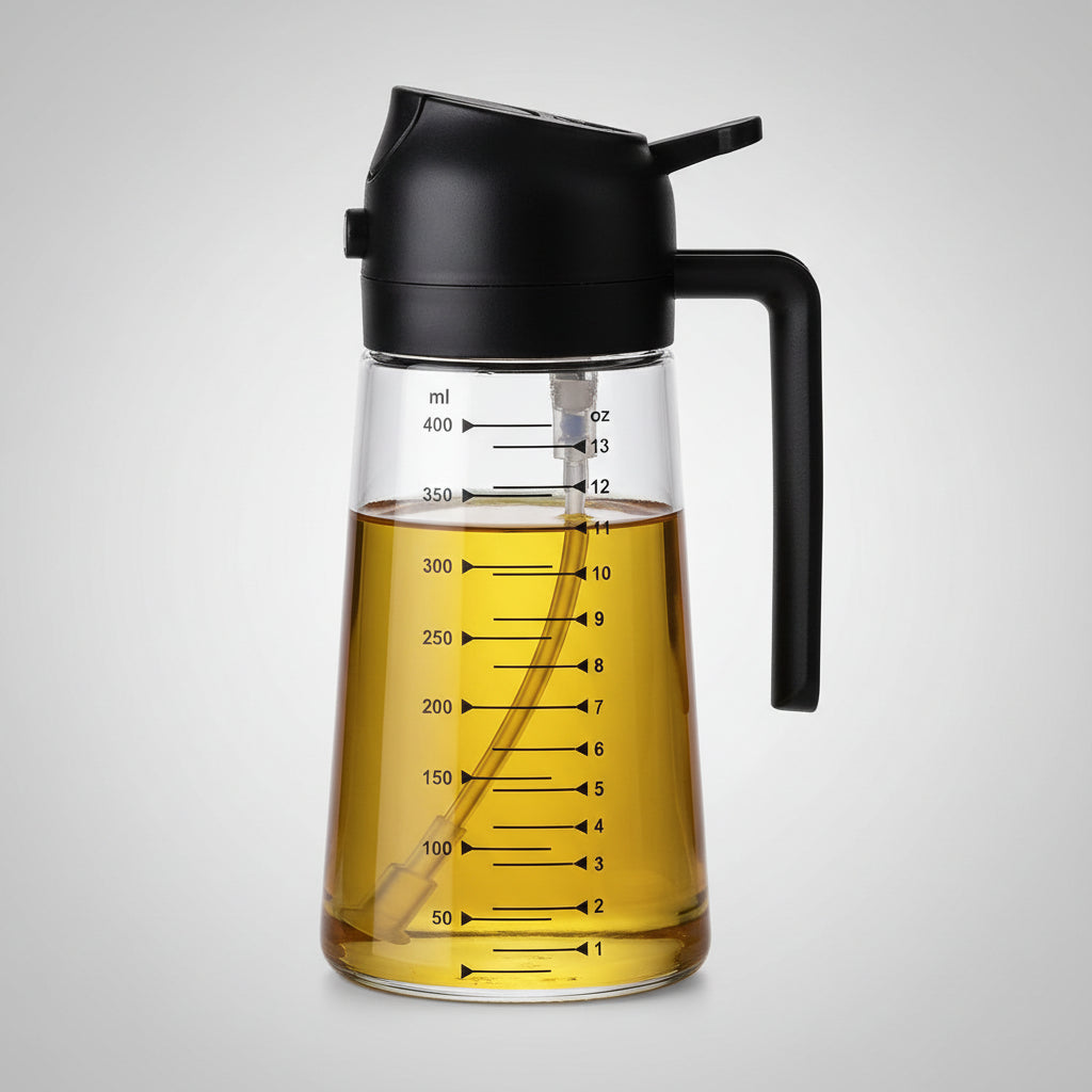 16oz BPA-Free Glass Olive Oil Sprayer & Dispenser