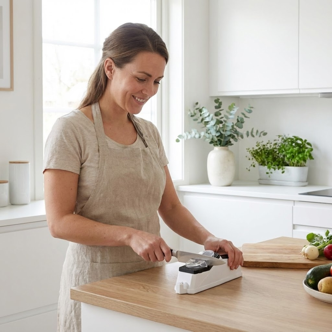High-Performance One-Button Knife Sharpener