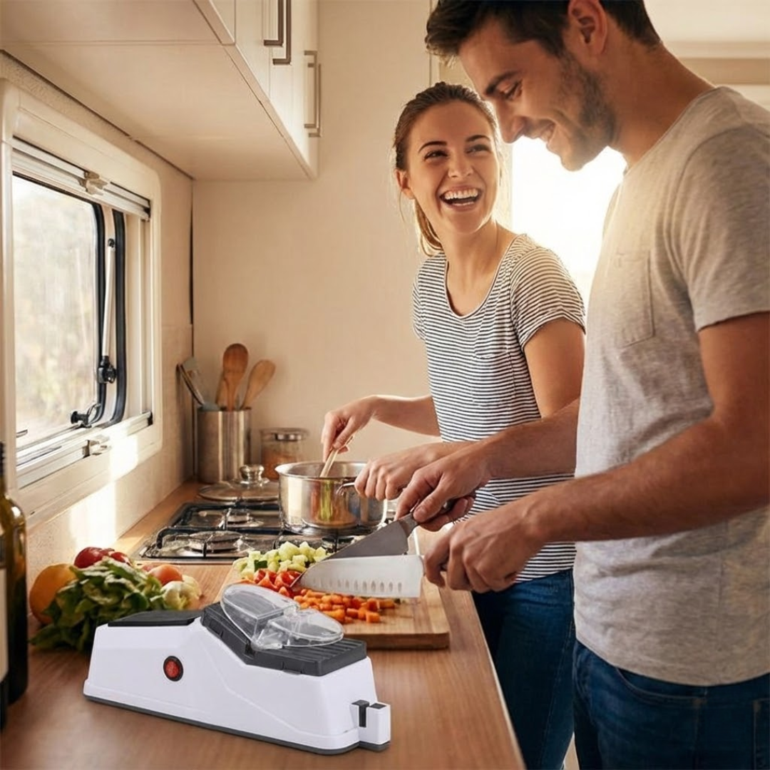 High-Performance One-Button Knife Sharpener