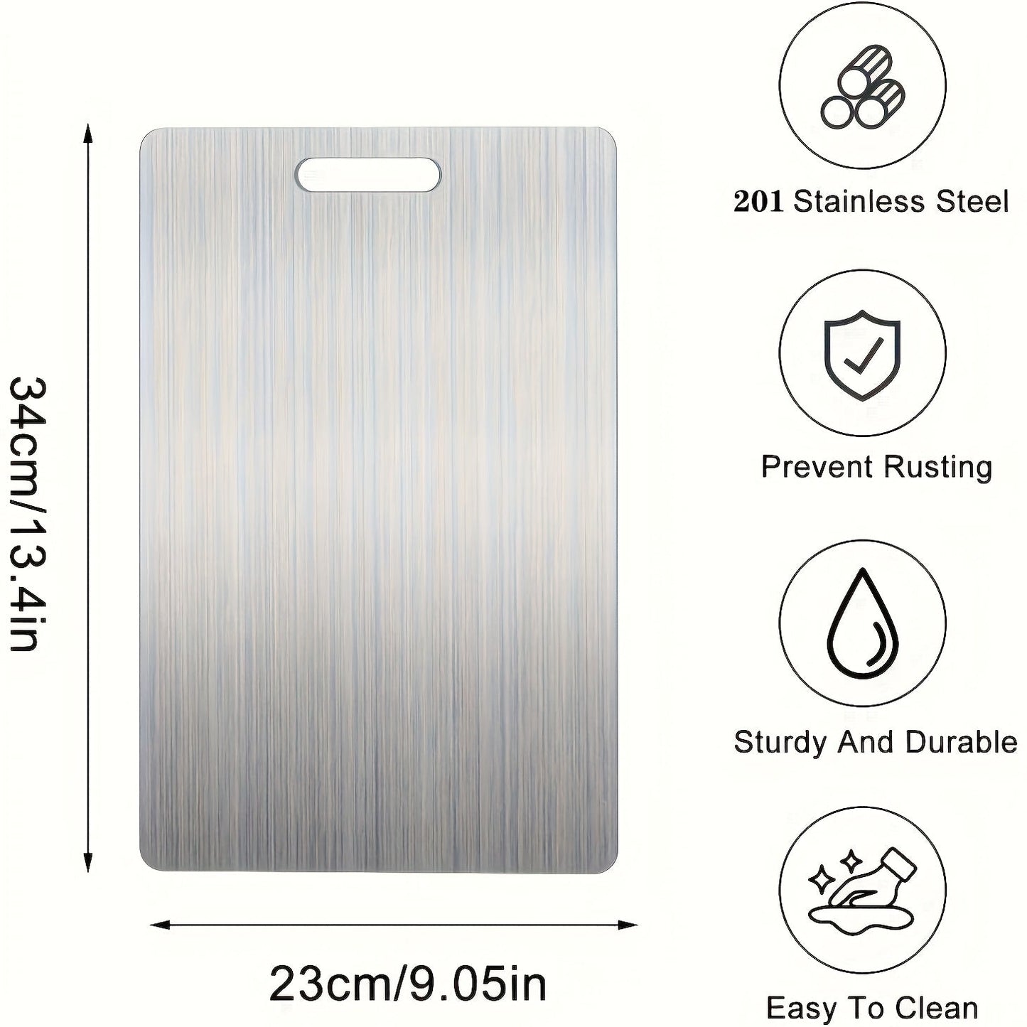 Premium Stainless Steel Cutting Board for Flavor Preservation