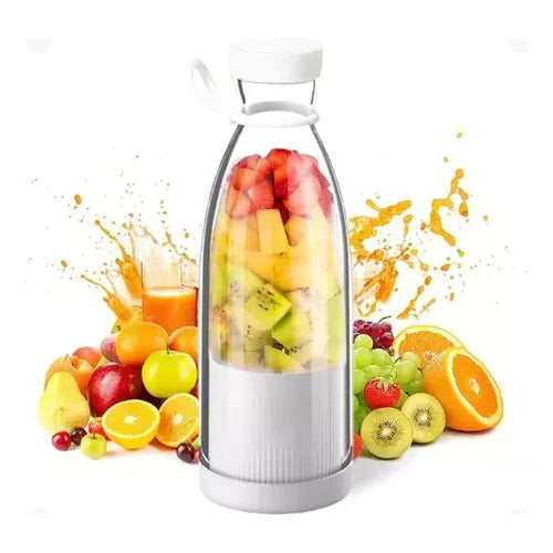 Compact Portable Smoothie Mixer with Built-in Fruit Container
