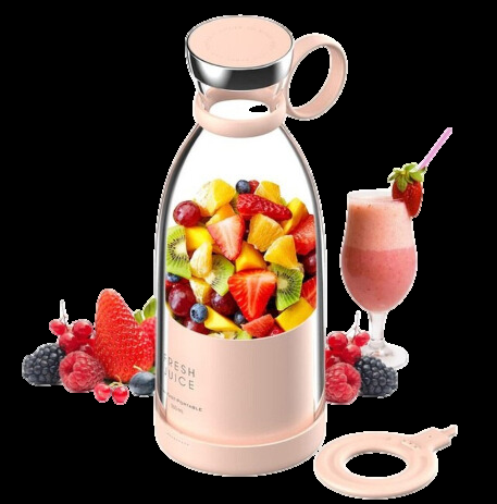 Compact Portable Smoothie Mixer with Built-in Fruit Container