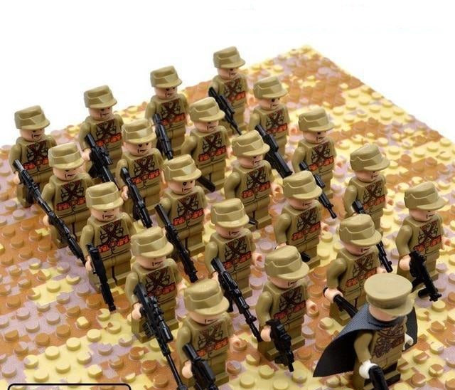 Historical Soldier Building Block Set for Creative Play
