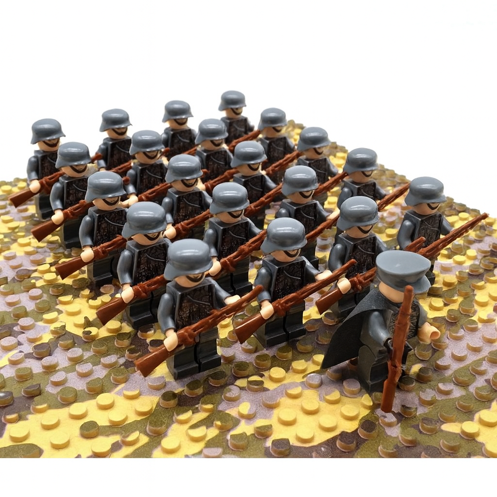 Historical Soldier Building Block Set for Creative Play