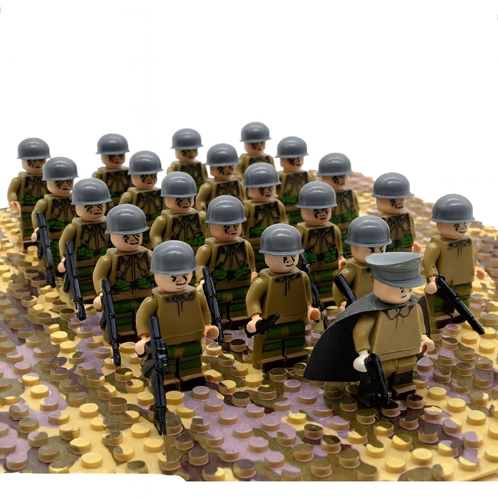 Historical Soldier Building Block Set for Creative Play