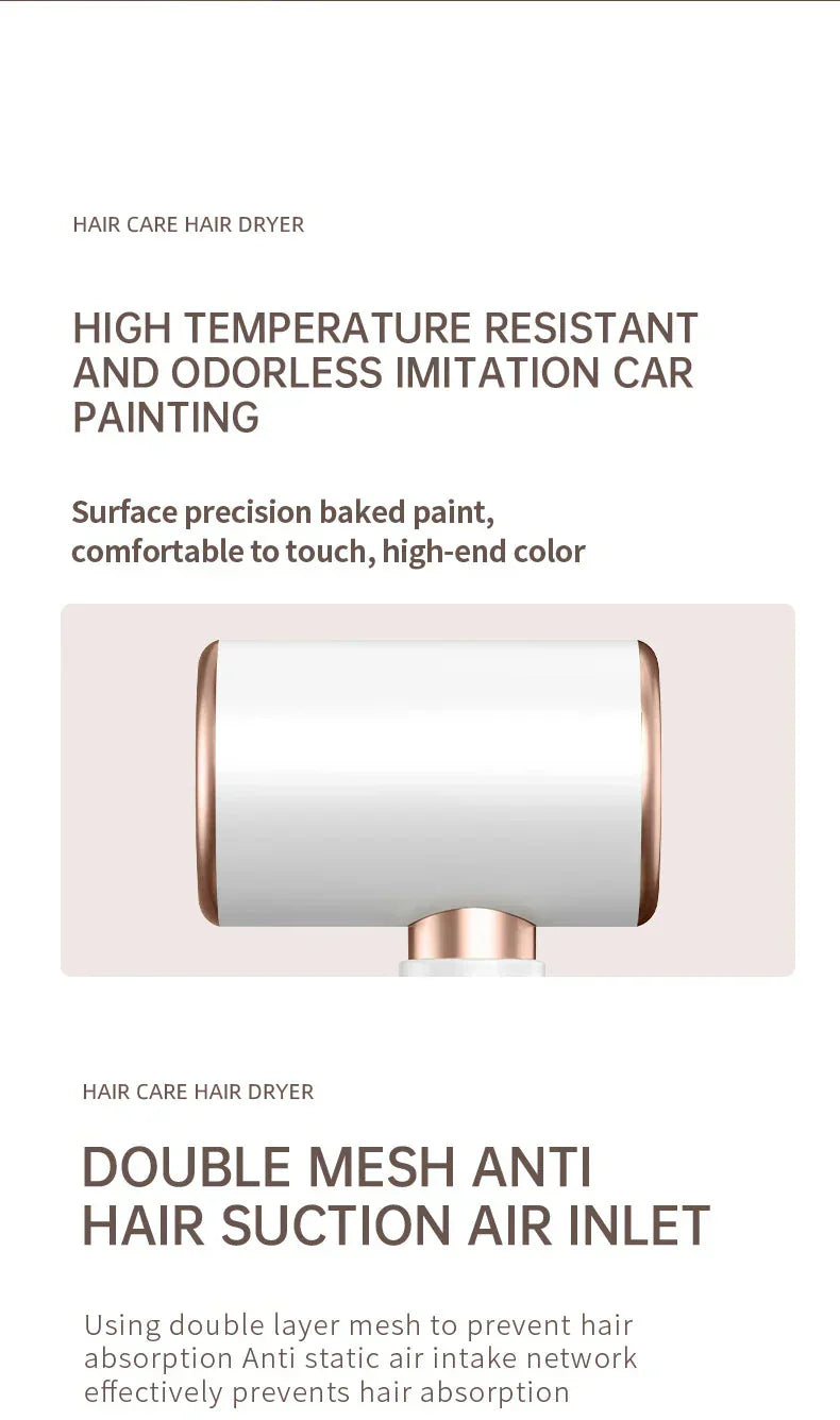 2400W Ionic Hair Dryer for Shiny, Frizz-Free Hair