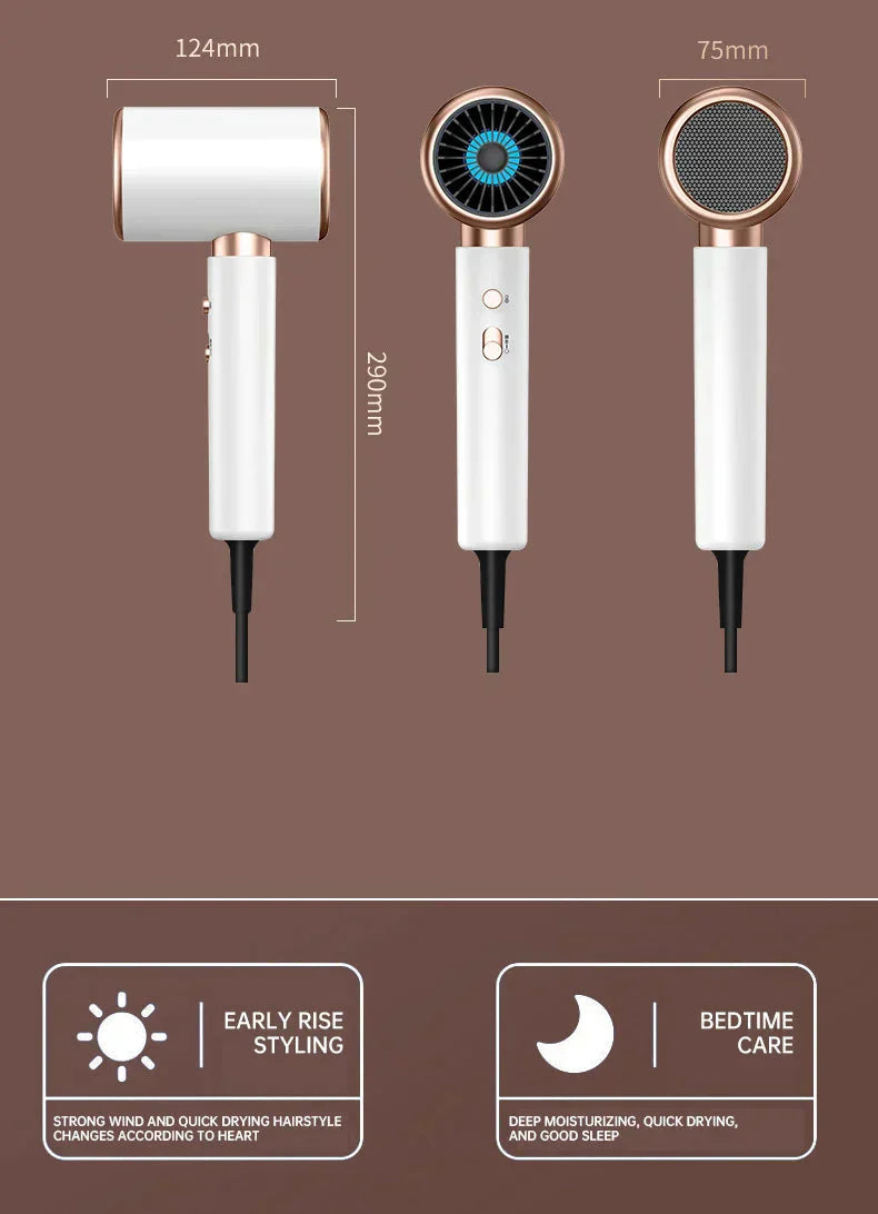 2400W Ionic Hair Dryer for Shiny, Frizz-Free Hair