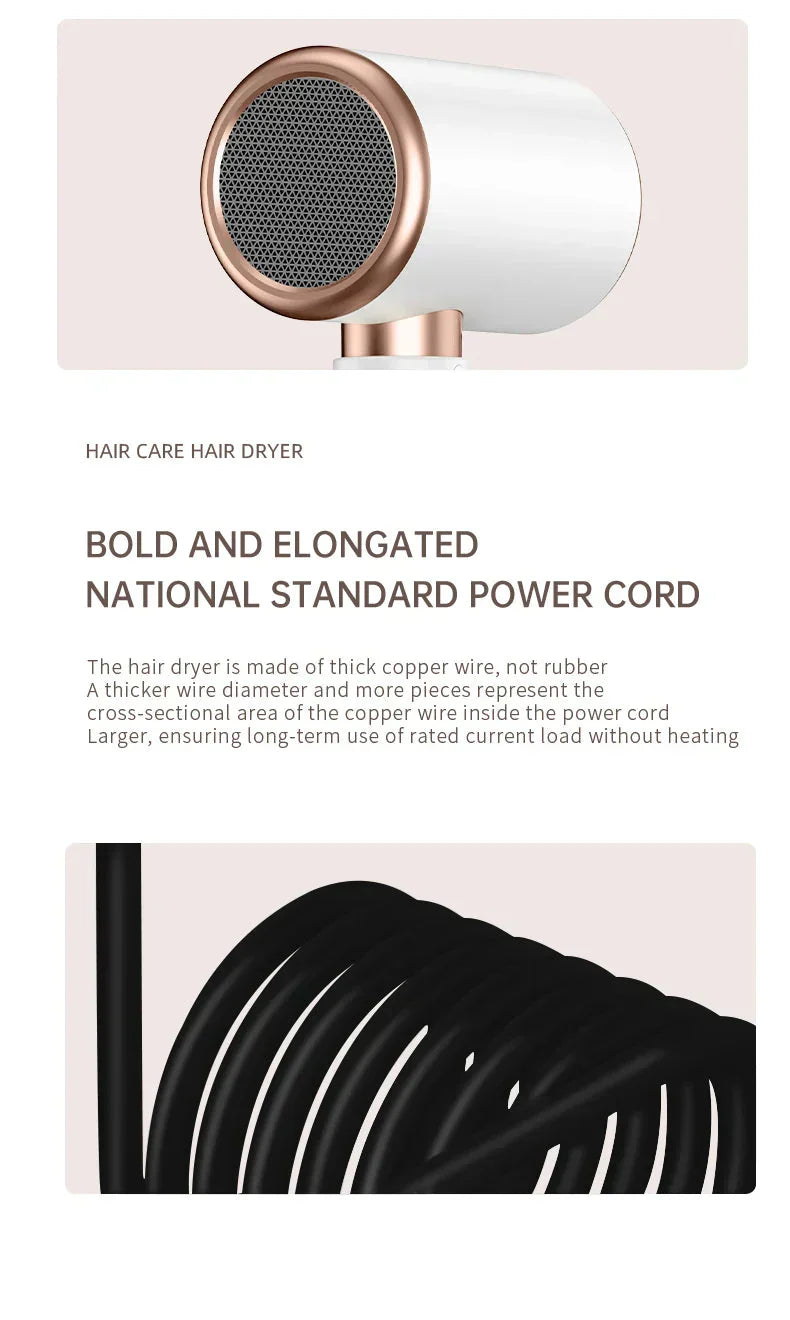 2400W Ionic Hair Dryer for Shiny, Frizz-Free Hair