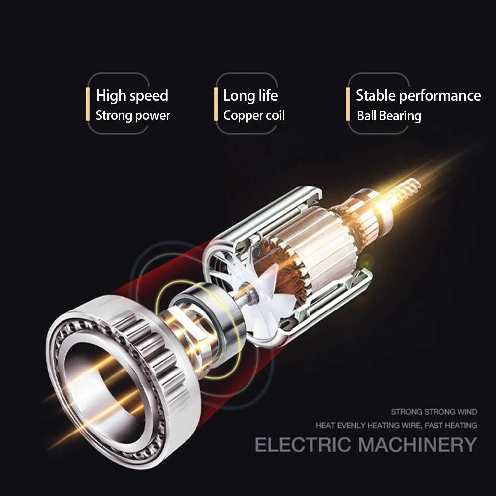 2400W Ionic Hair Dryer for Shiny, Frizz-Free Hair