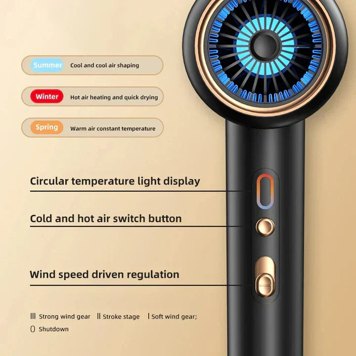 2400W Ionic Hair Dryer for Shiny, Frizz-Free Hair