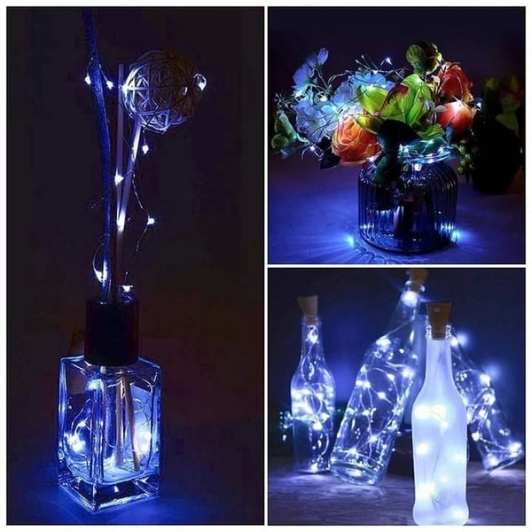 LED Bottle Light Cork Night Lamp with Flexible Wire - 20 LEDs