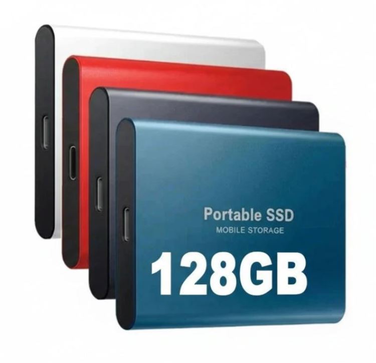 128GB USB-C External SSD with 1050 MB/s Transfer Speed