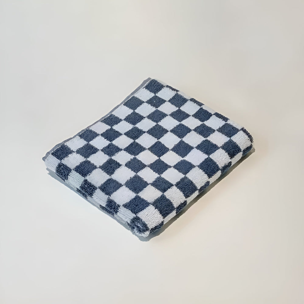 Luxurious Cotton Checkmate Towel 13x30 Inches