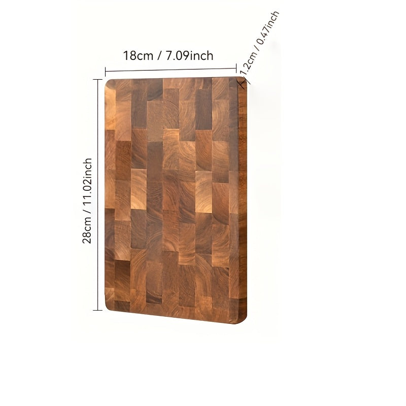 Durable Natural Wood Cutting Board for Serving and Table Setting