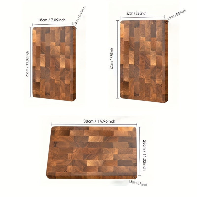Durable Natural Wood Cutting Board for Serving and Table Setting