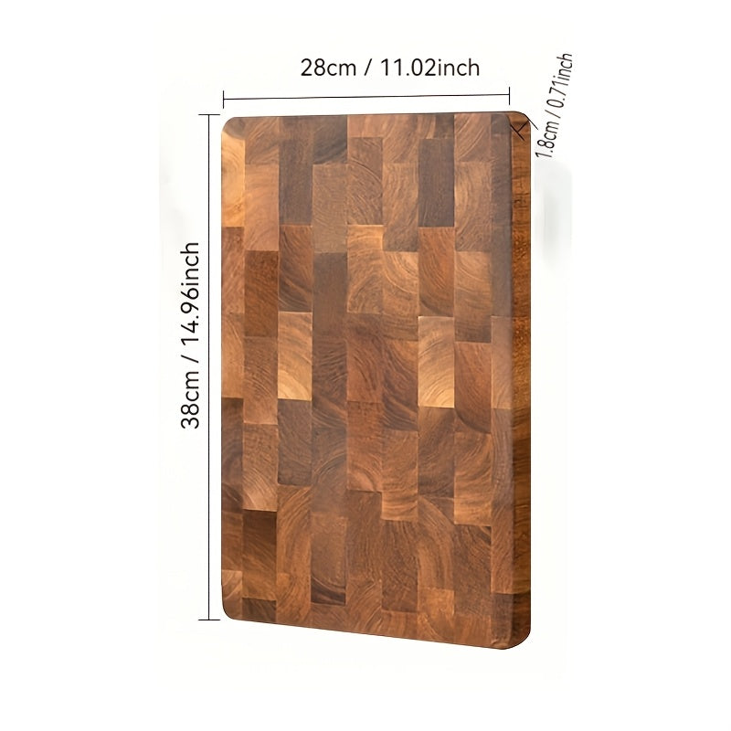 Durable Natural Wood Cutting Board for Serving and Table Setting
