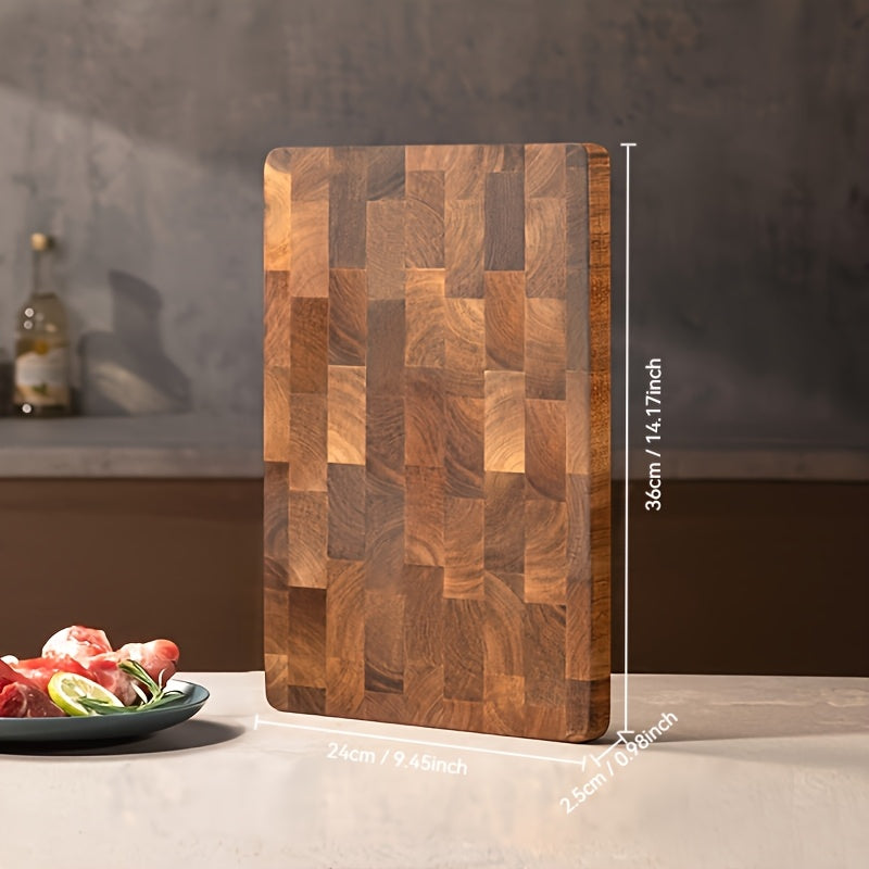 Durable Natural Wood Cutting Board for Serving and Table Setting