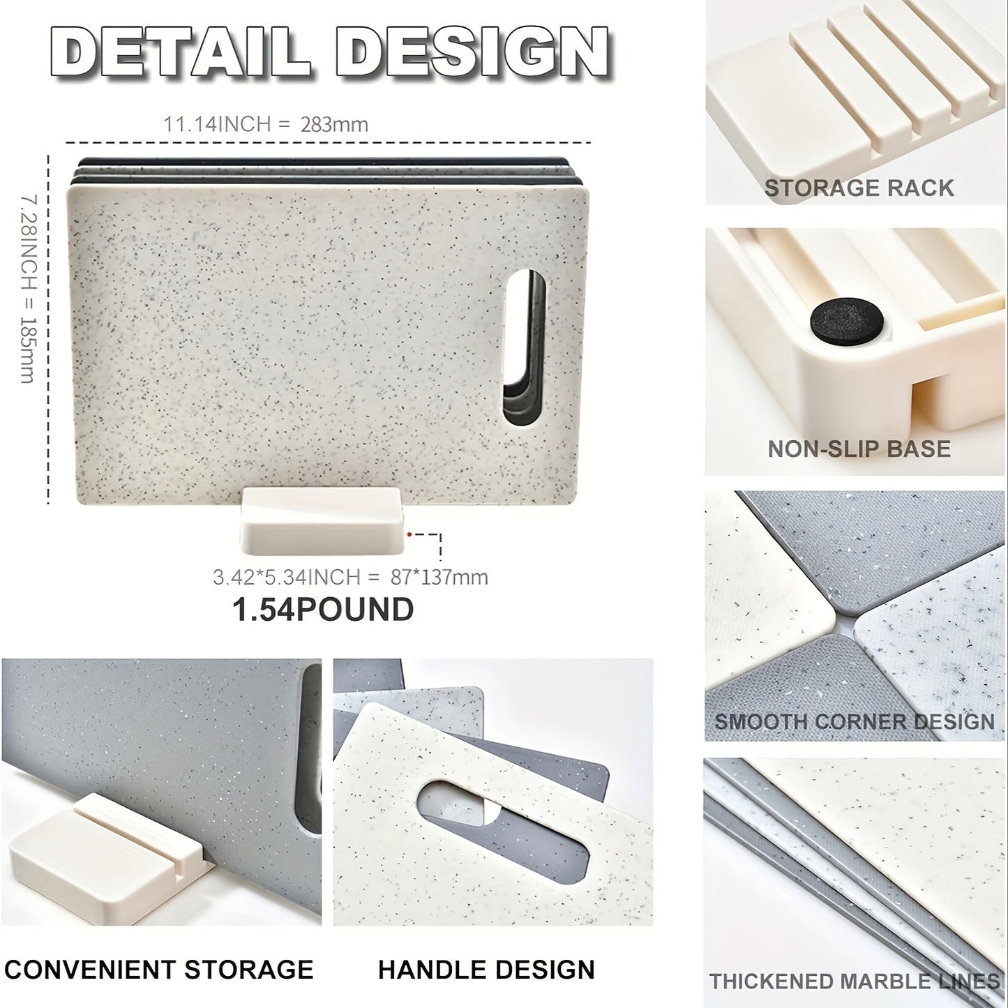 Hygienic Plastic Cutting Board Set for Safe Food Preparation