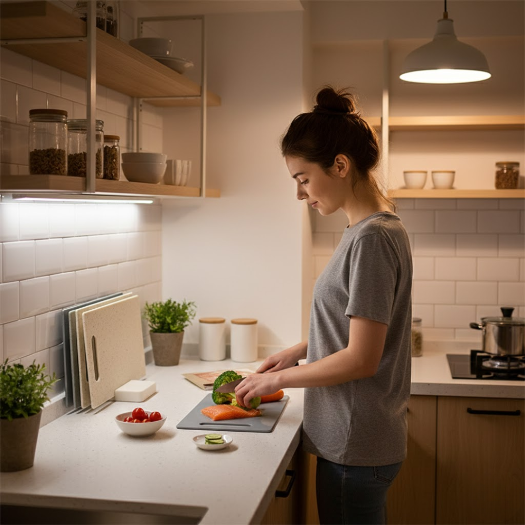 Hygienic Plastic Cutting Board Set for Safe Food Preparation