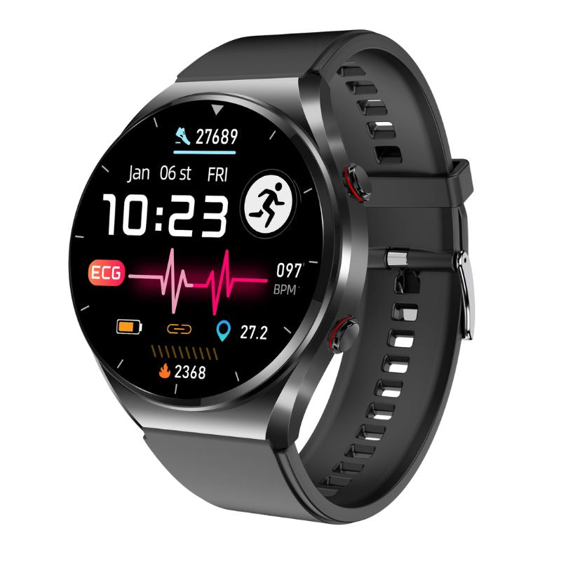 Smart Health Monitoring Smartwatch for Heart, Breath & Temperature