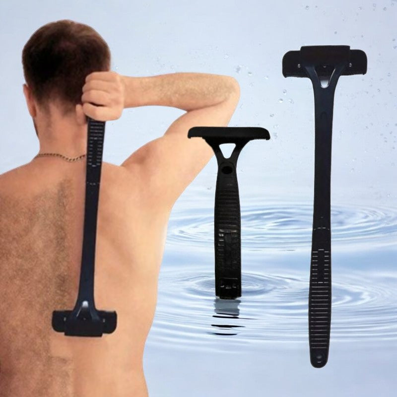 Men's Back Shaver with Extra Long Handle and Replaceable Blades