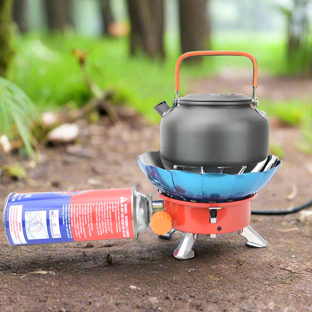 Wind-Resistant Portable Camping Stove with 2800W Burner