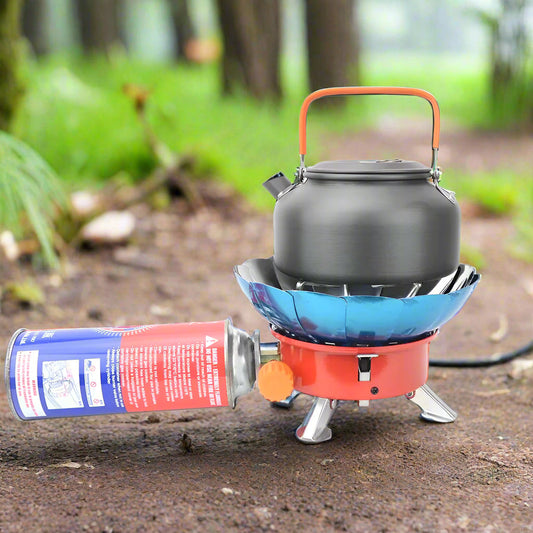 Wind-Resistant Portable Camping Stove with 2800W Burner