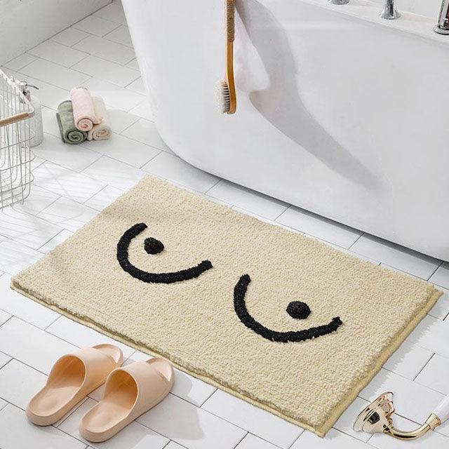 Anti-Slip Breast Design Bath Mat