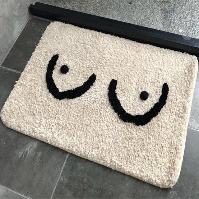 Anti-Slip Breast Design Bath Mat