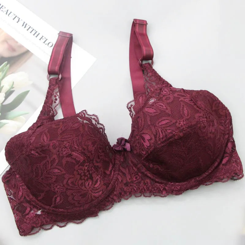 Plus Size Lace Push-Up Bra for Curvy Comfort