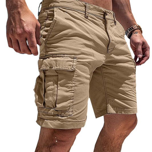 Relaxed Fit Cargo Shorts with Practical Pockets