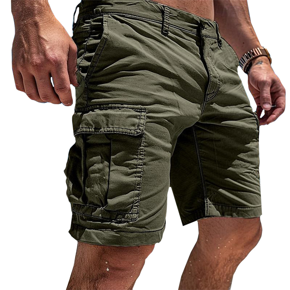Relaxed Fit Cargo Shorts with Practical Pockets