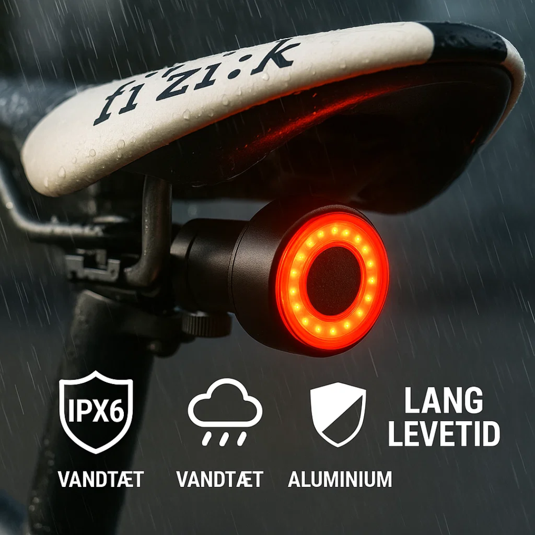 Ultra-Intelligent Bicycle Brake Light with Waterproof Design