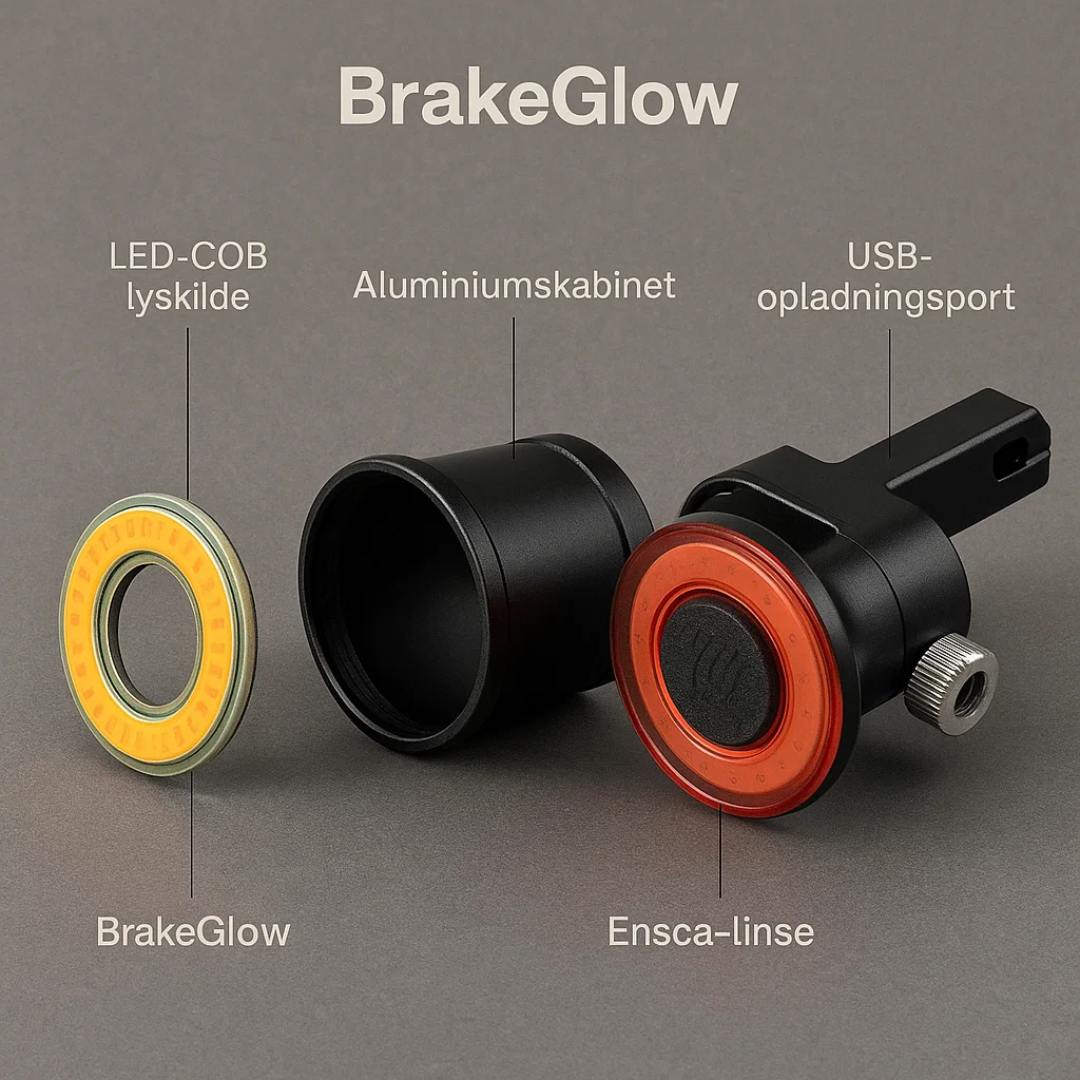 Ultra-Intelligent Bicycle Brake Light with Waterproof Design