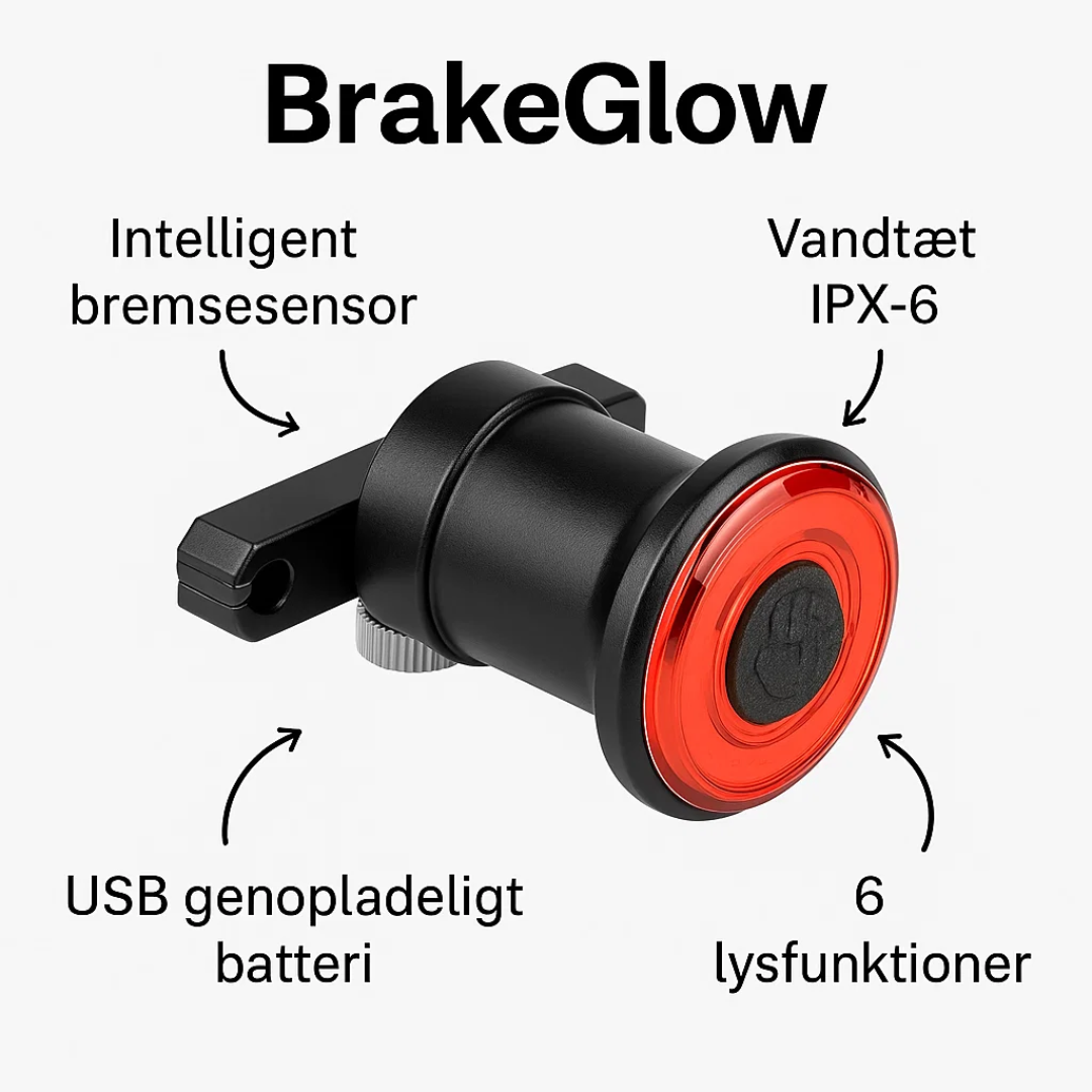 Ultra-Intelligent Bicycle Brake Light with Waterproof Design