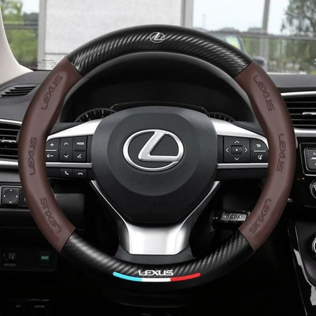 Breathable Anti-Slip Synthetic Leather Steering Wheel Cover