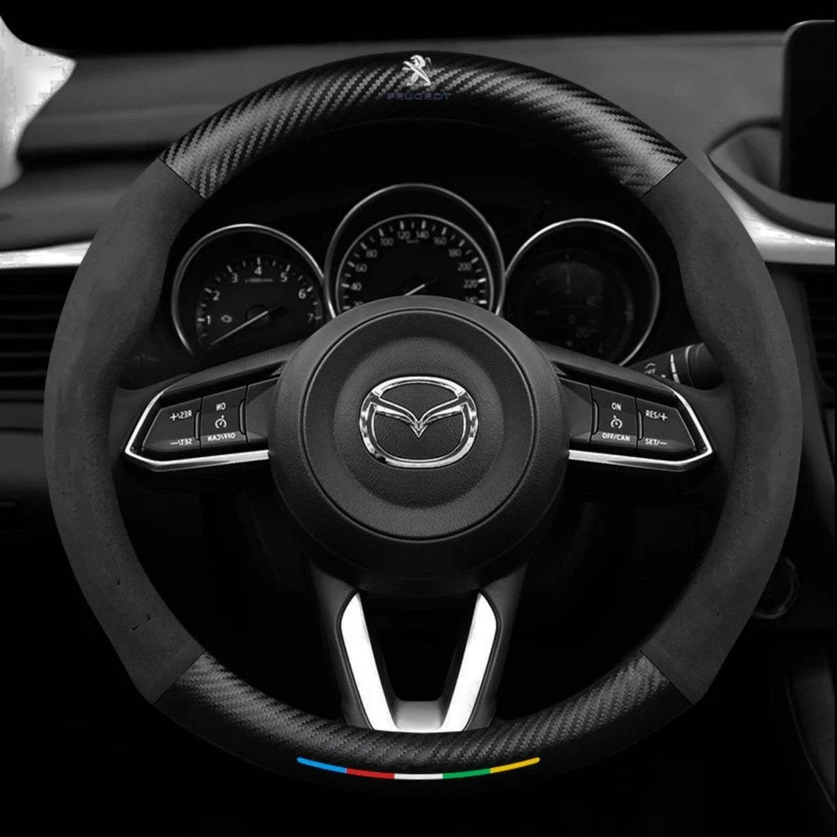 Breathable Anti-Slip Synthetic Leather Steering Wheel Cover