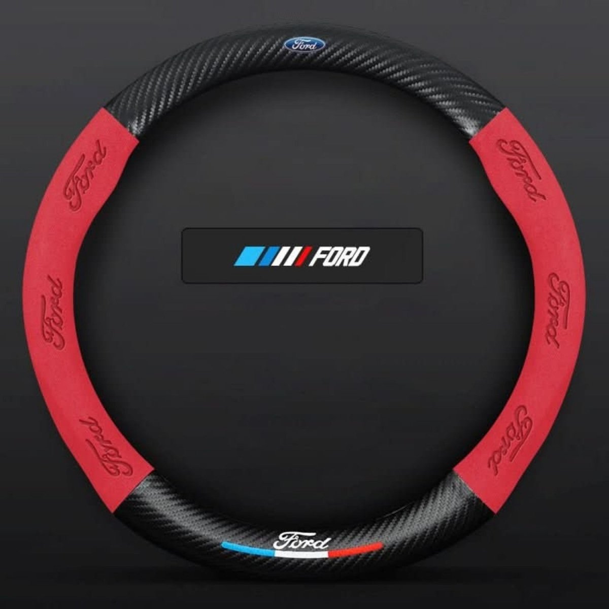 Breathable Anti-Slip Synthetic Leather Steering Wheel Cover