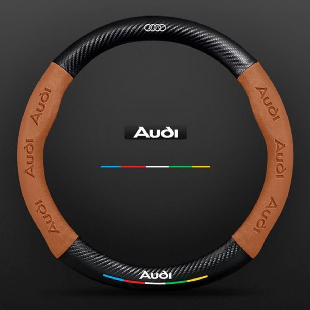 Breathable Anti-Slip Synthetic Leather Steering Wheel Cover