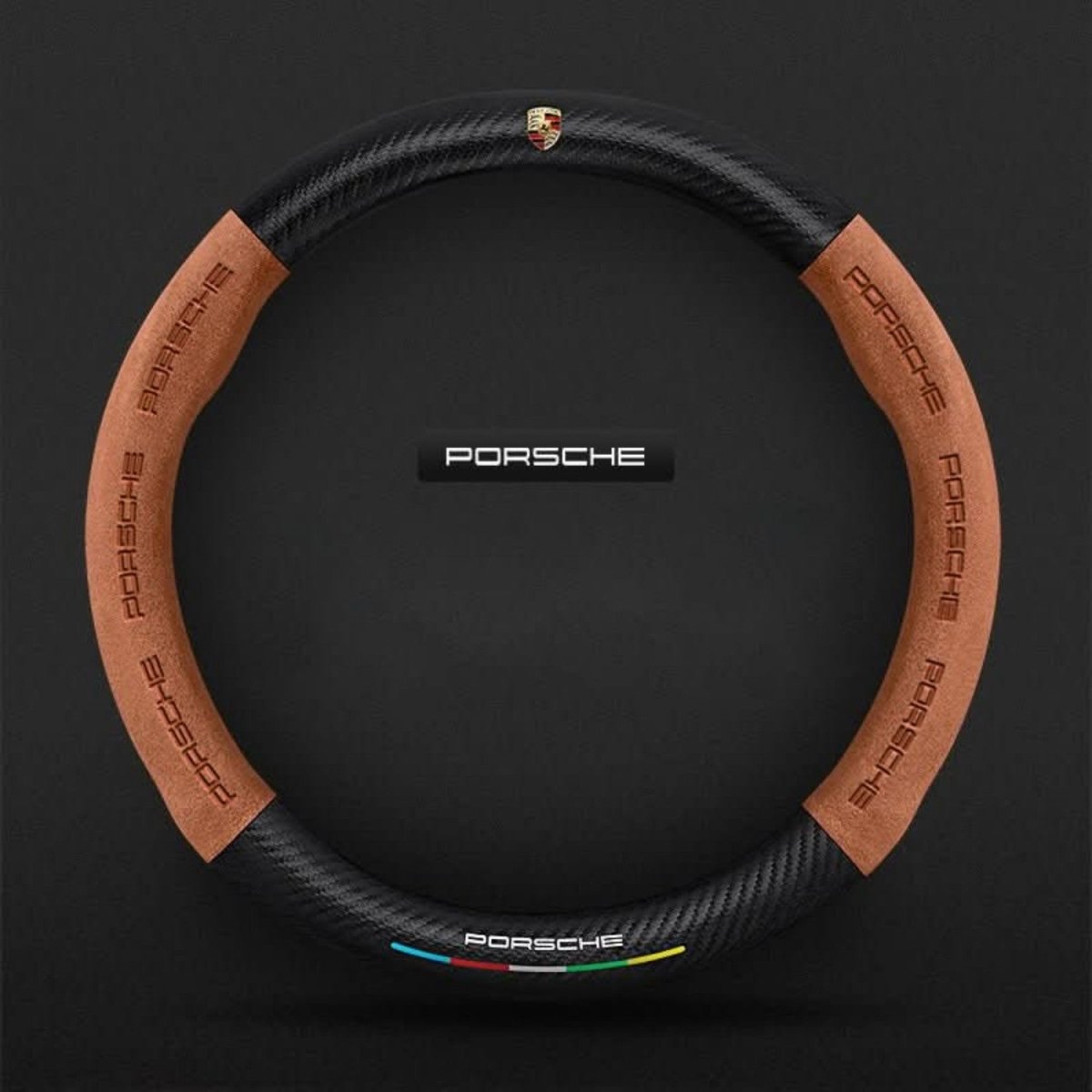 Breathable Anti-Slip Synthetic Leather Steering Wheel Cover