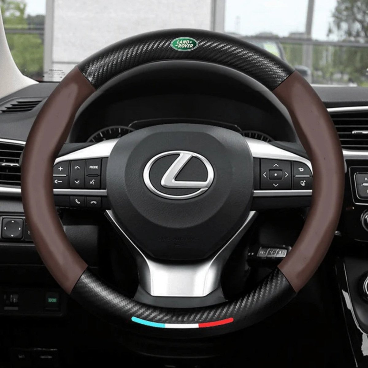 Breathable Anti-Slip Synthetic Leather Steering Wheel Cover