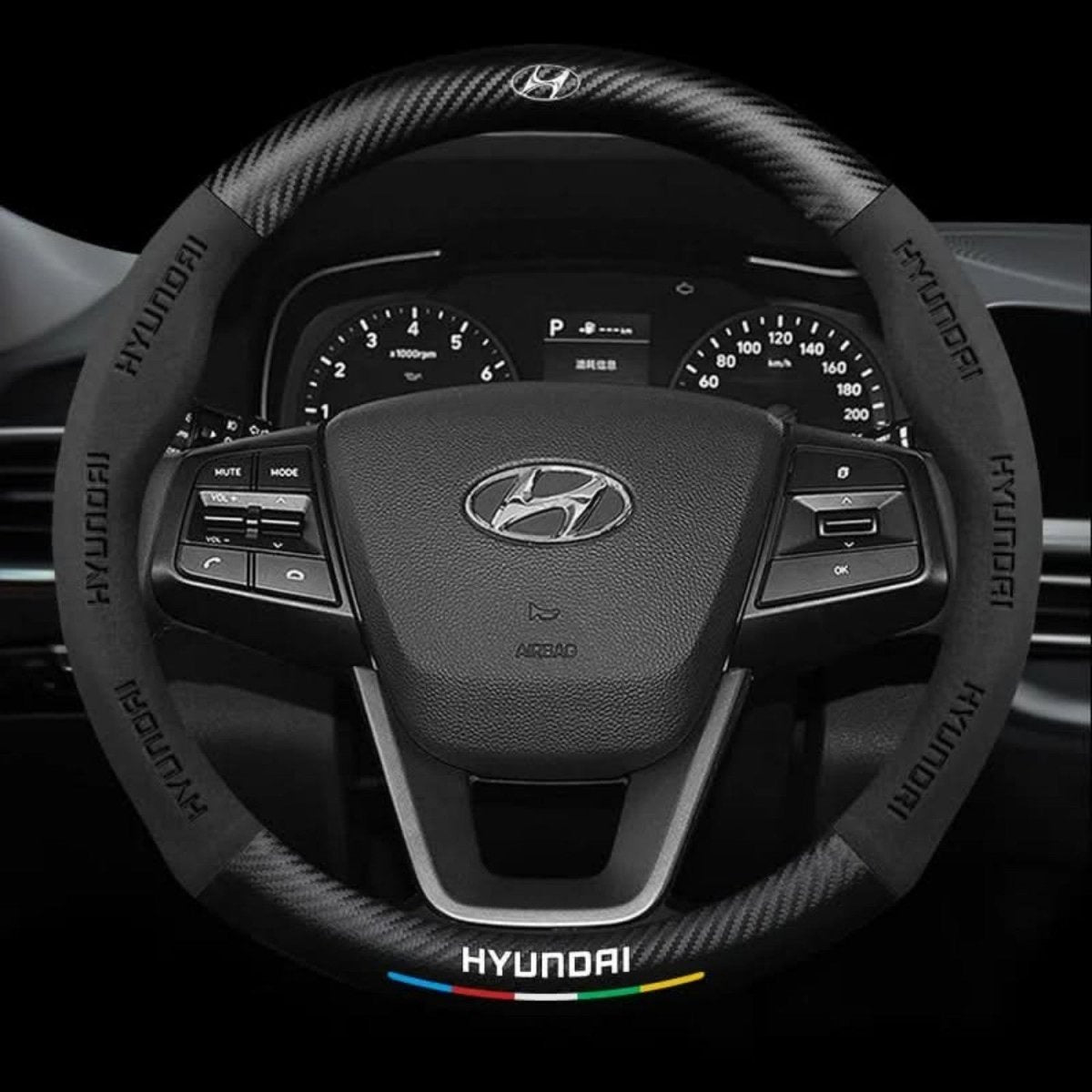 Breathable Anti-Slip Synthetic Leather Steering Wheel Cover