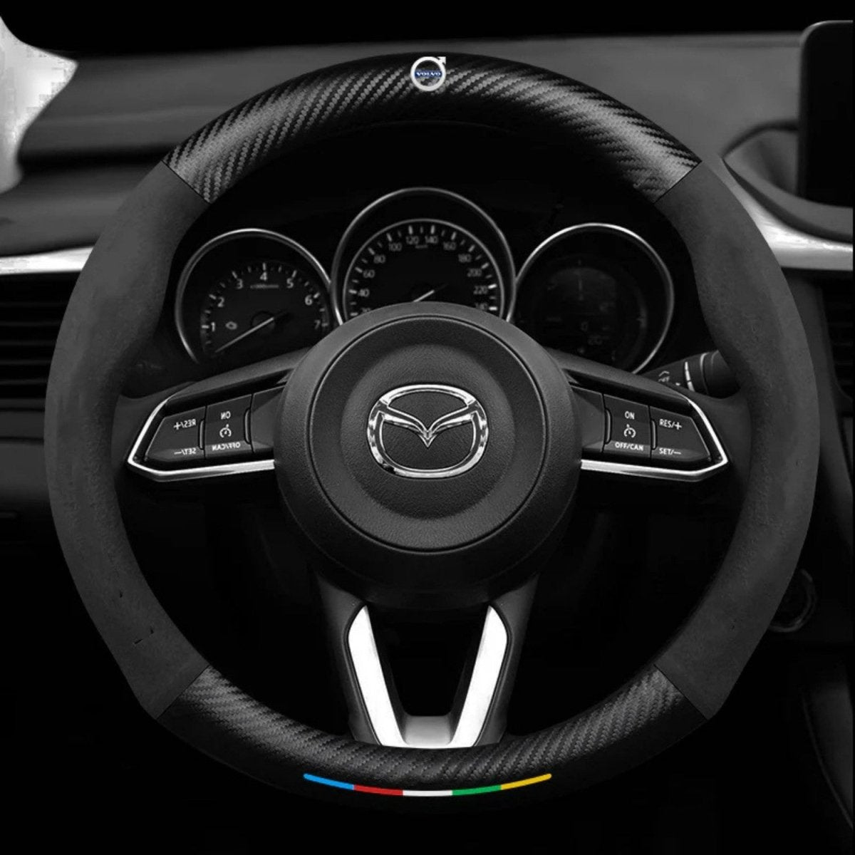 Breathable Anti-Slip Synthetic Leather Steering Wheel Cover