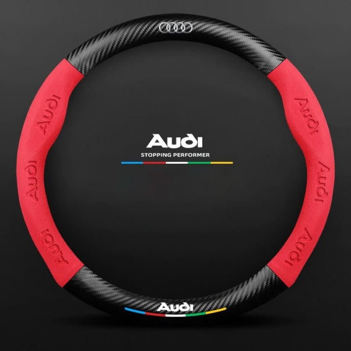 Breathable Anti-Slip Synthetic Leather Steering Wheel Cover