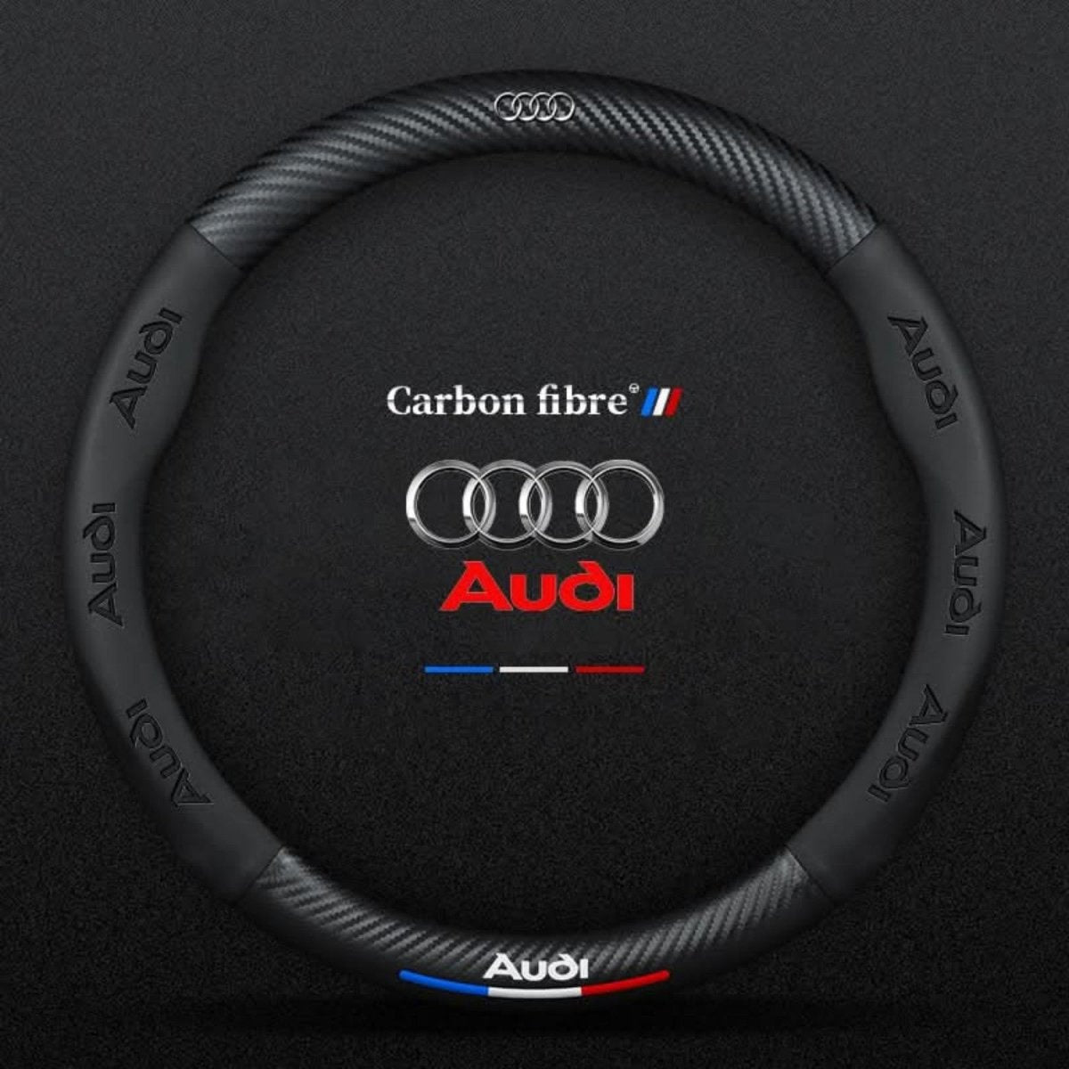 Breathable Anti-Slip Synthetic Leather Steering Wheel Cover