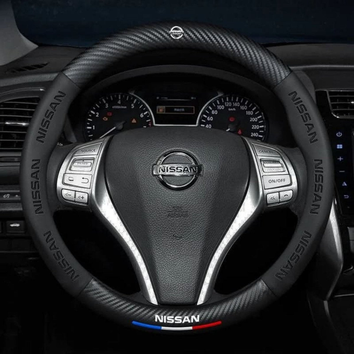 Breathable Anti-Slip Synthetic Leather Steering Wheel Cover
