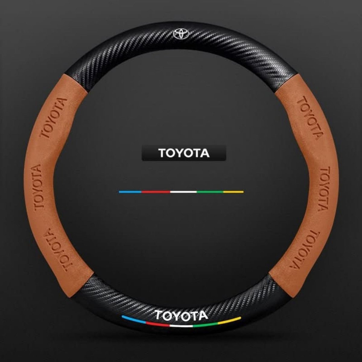 Breathable Anti-Slip Synthetic Leather Steering Wheel Cover